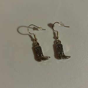Dangly cowboy boot earrings